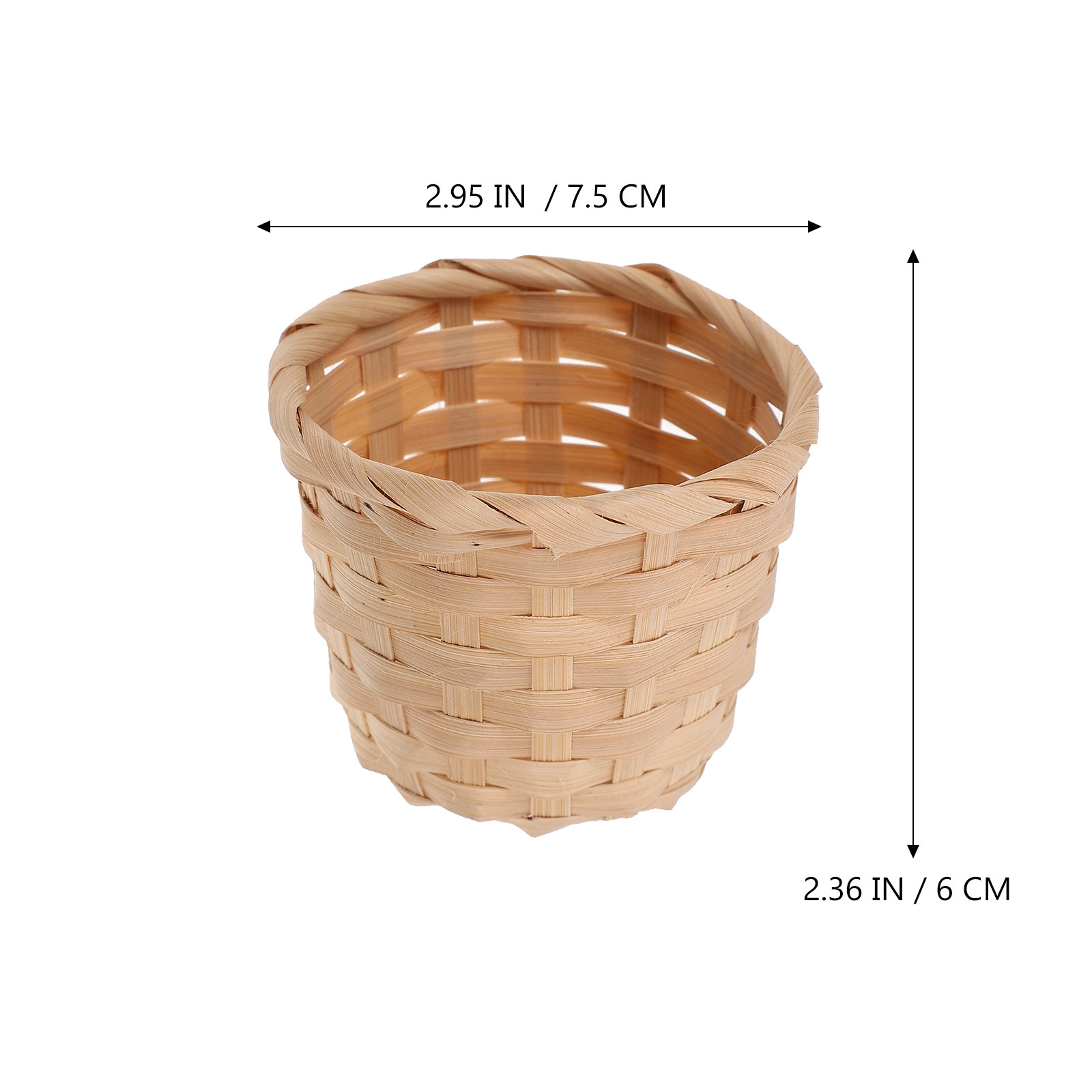 10Pcs Premium Bamboo Woven Bas - Sustainable Living Gifts 评论和价格